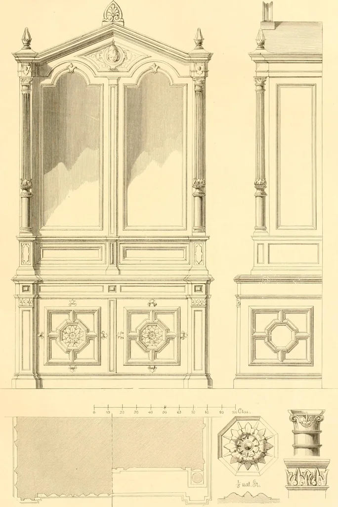 An illustration from The Cabinet maker's album;, 1871, leaf 194