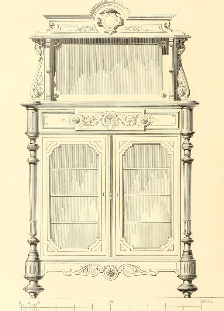An illustration from The Cabinet maker's album;, 1871, leaf 195