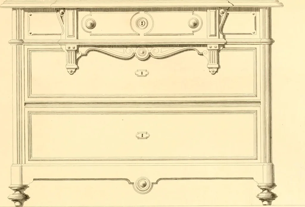 An illustration from The Cabinet maker's album;, 1871, leaf 196