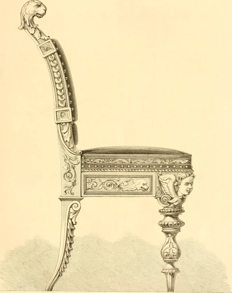 An illustration from The Cabinet maker's album;, 1871, leaf 206
