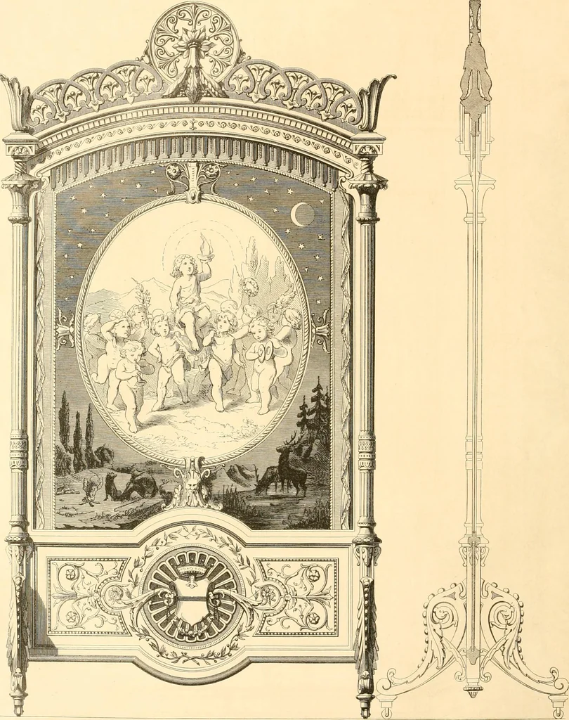 An illustration from The Cabinet maker's album;, 1871, leaf 21