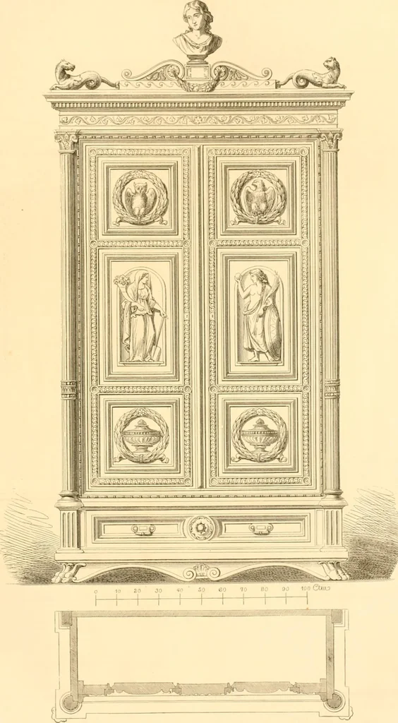 An illustration from The Cabinet maker's album;, 1871, leaf 212