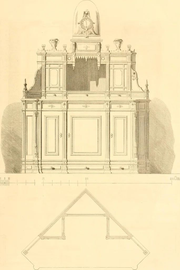 An illustration from The Cabinet maker's album;, 1871, leaf 216