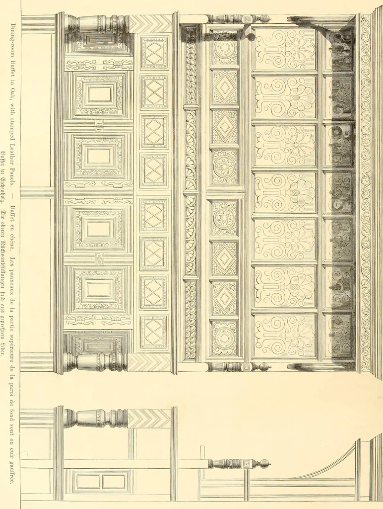 An illustration from The Cabinet maker's album;, 1871, leaf 217