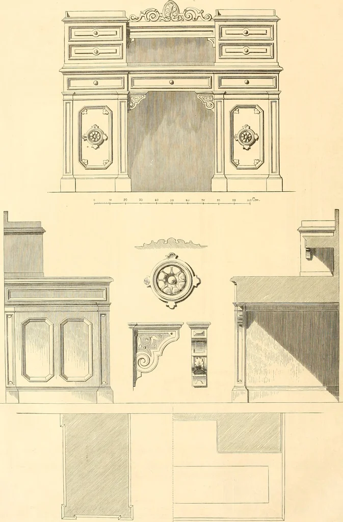 An illustration from The Cabinet maker's album;, 1871, leaf 23