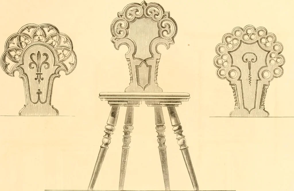 An illustration from The Cabinet maker's album;, 1871, leaf 38
