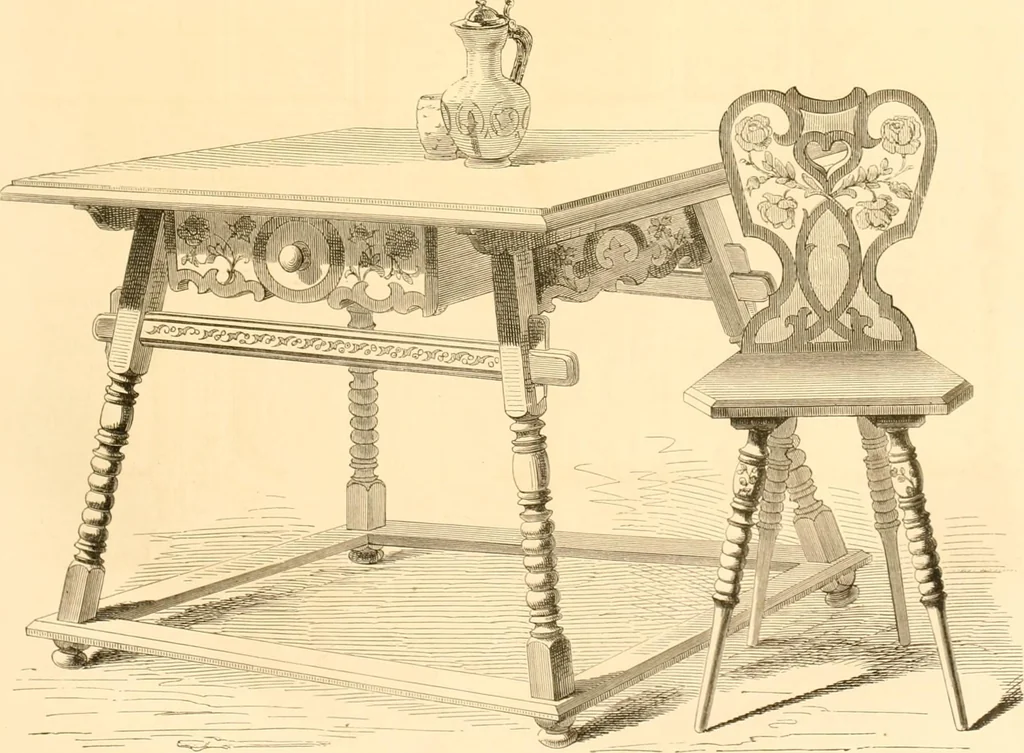 An illustration from The Cabinet maker's album;, 1871, leaf 38