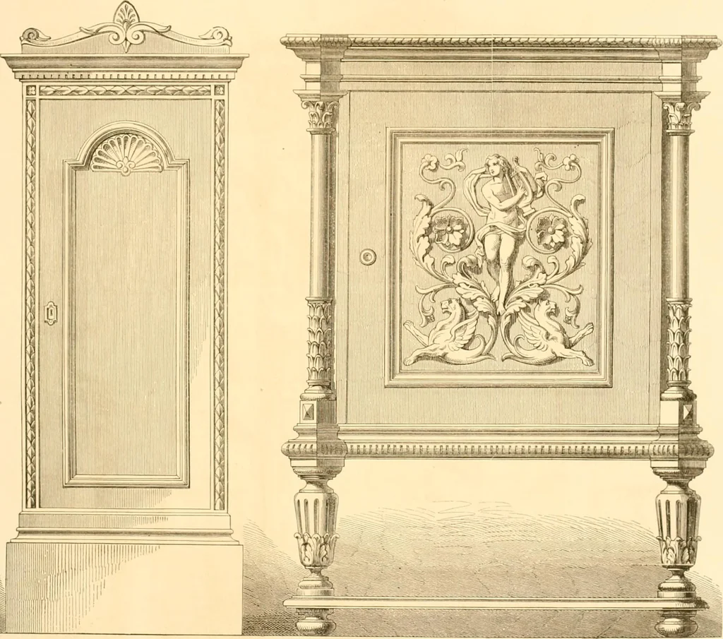An illustration from The Cabinet maker's album;, 1871, leaf 42