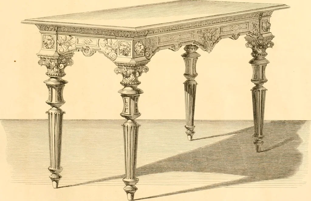 An illustration from The Cabinet maker's album;, 1871, leaf 48