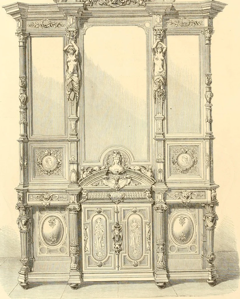 An illustration from The Cabinet maker's album;, 1871, leaf 51