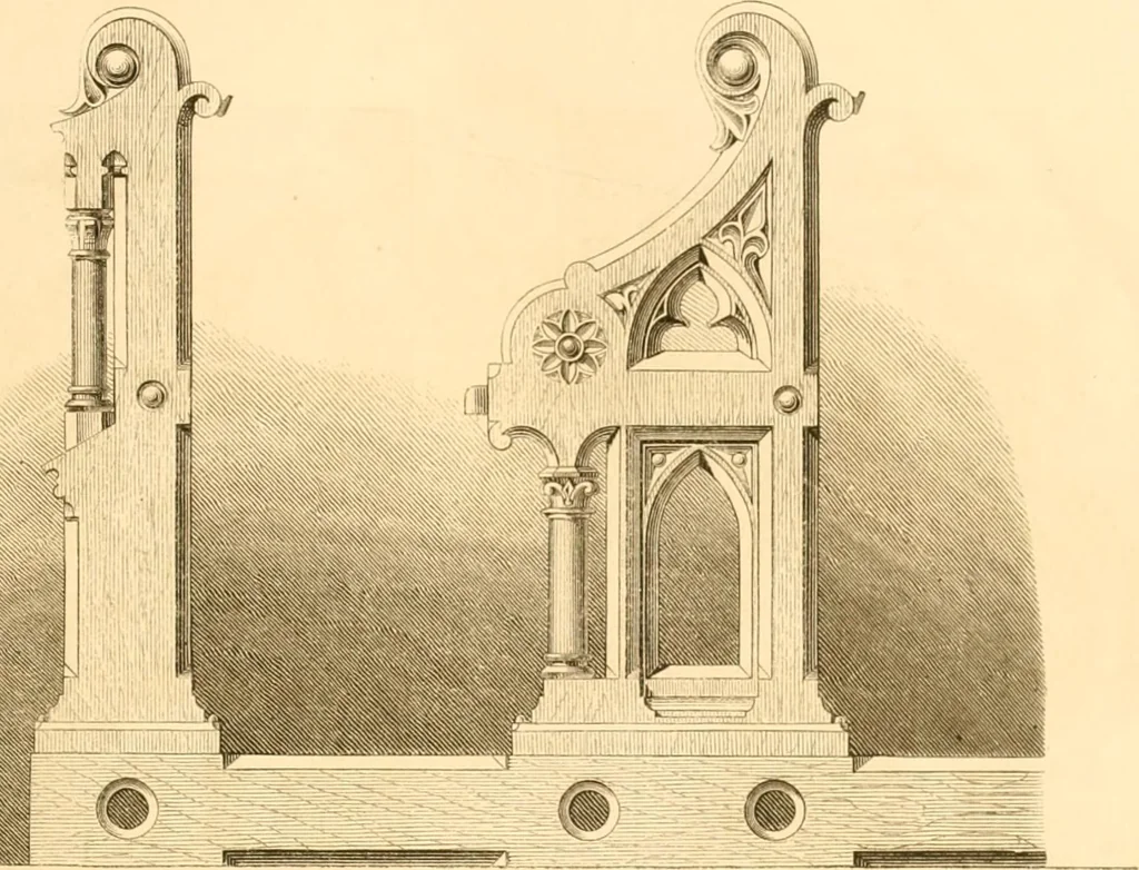 An illustration from The Cabinet maker's album;, 1871, leaf 58