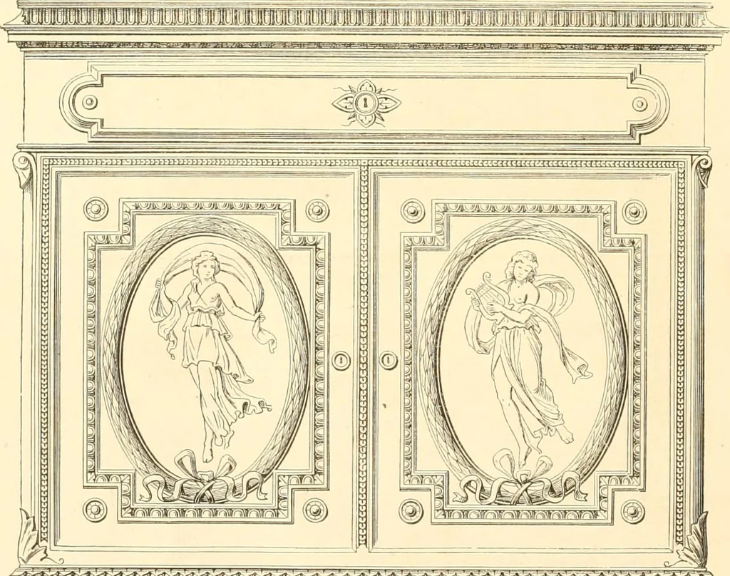 An illustration from The Cabinet maker's album;, 1871, leaf 73