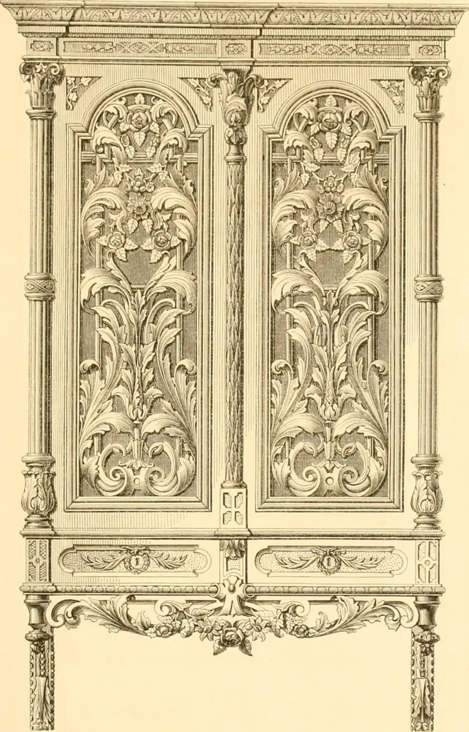 An illustration from The Cabinet maker's album;, 1871, leaf 74