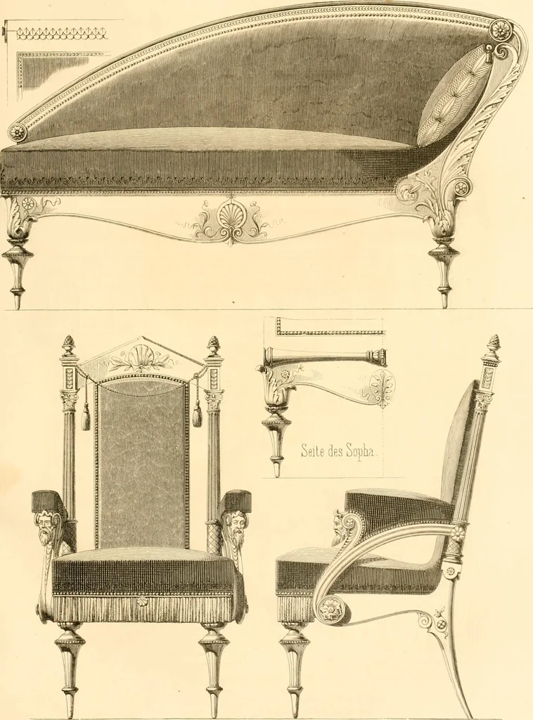 An illustration from The Cabinet maker's album;, 1871, leaf 84