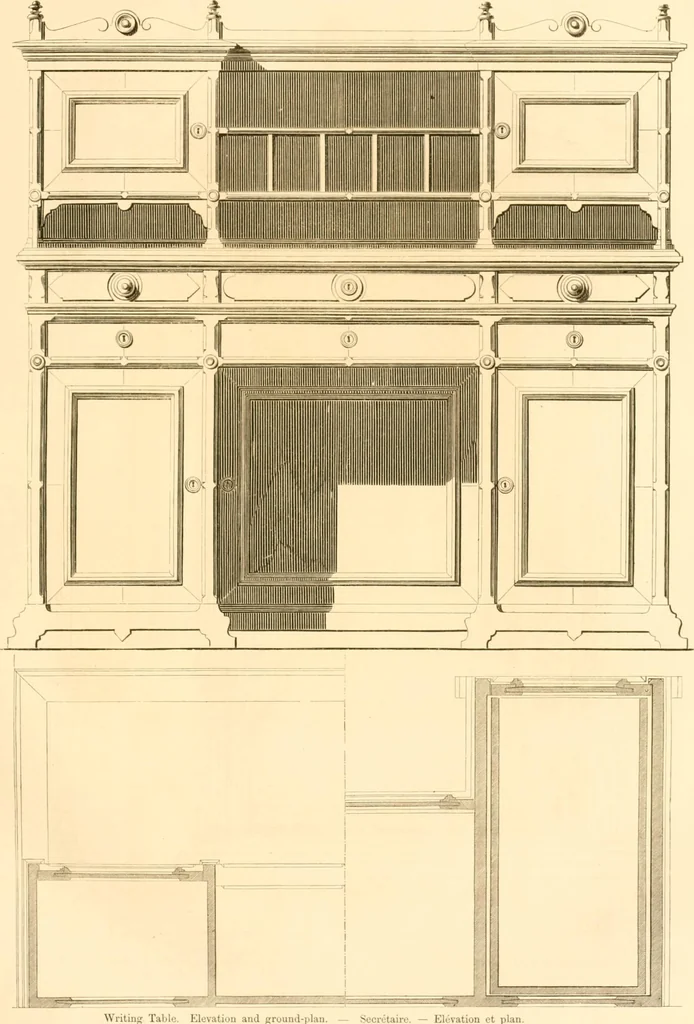 An illustration from The Cabinet maker's album;, 1871, leaf 90