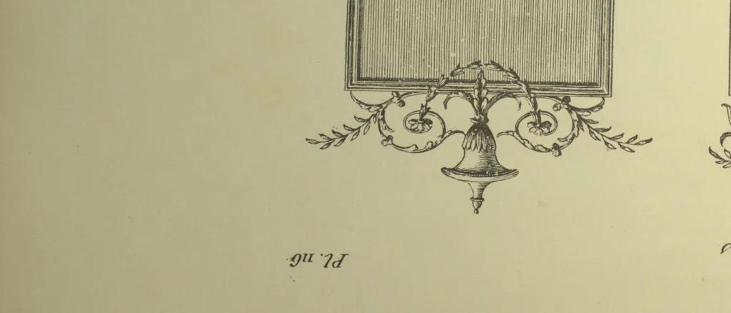 An illustration from The cabinet maker and upholsterer's guide; or, Repository of designs for every article of household furniture .., 1897, leaf 272