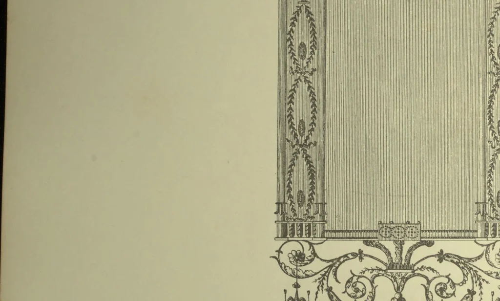An illustration from The cabinet maker and upholsterer's guide; or, Repository of designs for every article of household furniture .., 1897, leaf 276