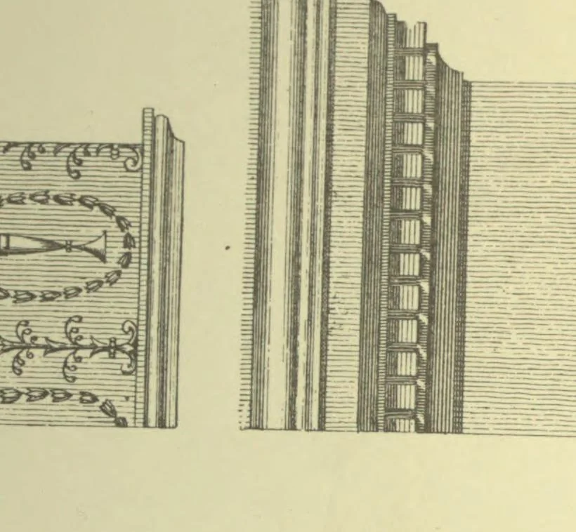 An illustration from The cabinet maker and upholsterer's guide; or, Repository of designs for every article of household furniture .., 1897, leaf 282