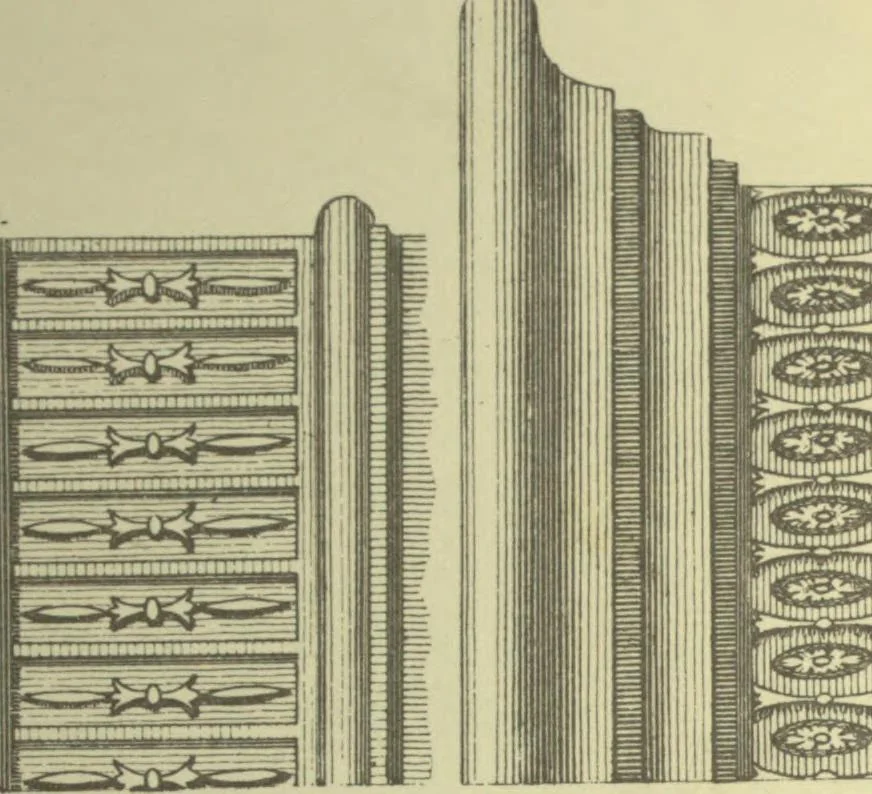 An illustration from The cabinet maker and upholsterer's guide; or, Repository of designs for every article of household furniture .., 1897, leaf 284