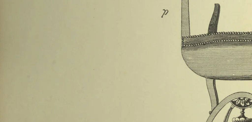 An illustration from The cabinet maker and upholsterer's guide; or, Repository of designs for every article of household furniture .., 1897, leaf 38