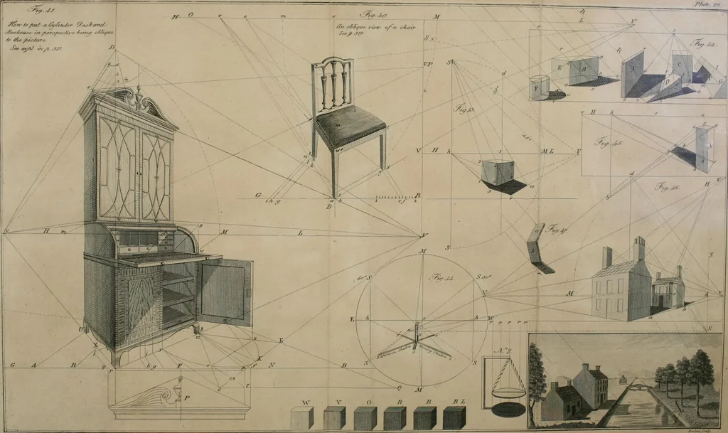 An illustration from The cabinet-maker and upholsterer's drawing-book : in four parts, 1802, leaf 341