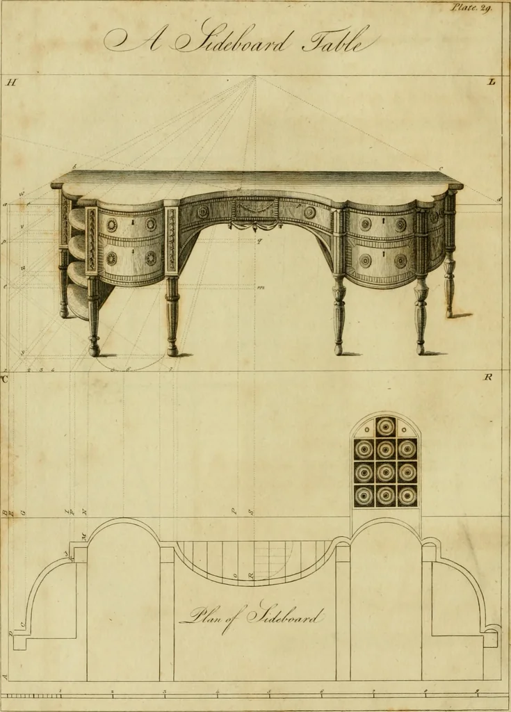 An illustration from The cabinet-maker and upholsterer's drawing-book : in four parts, 1802, leaf 389