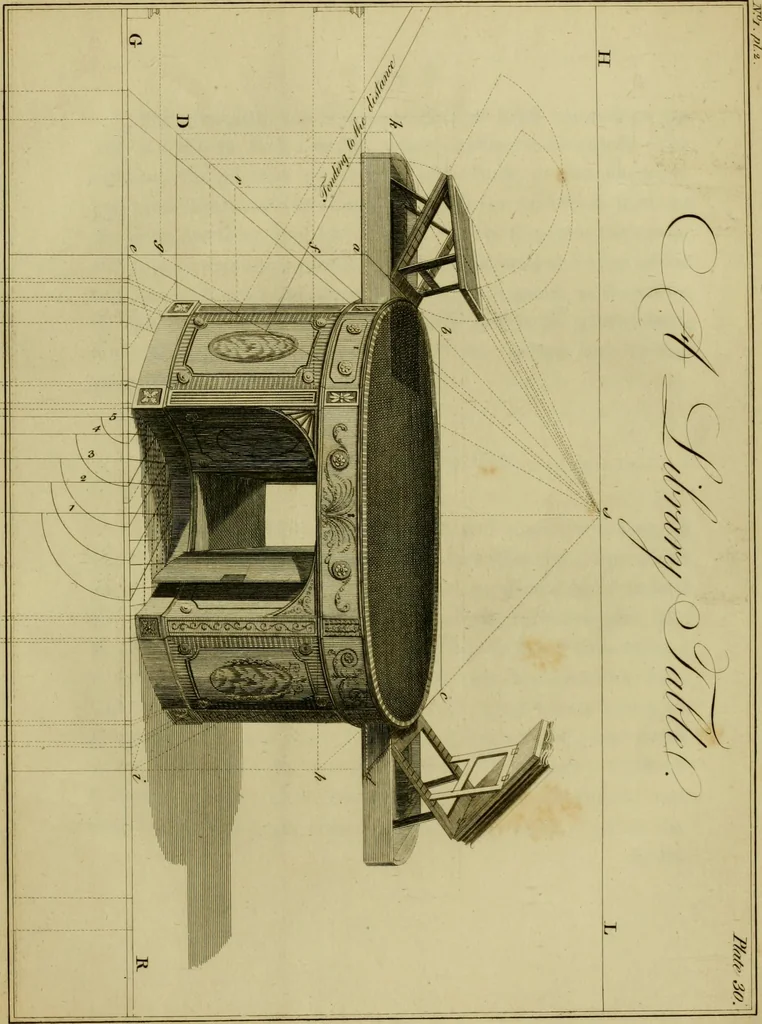 An illustration from The cabinet-maker and upholsterer's drawing-book : in four parts, 1802, leaf 408