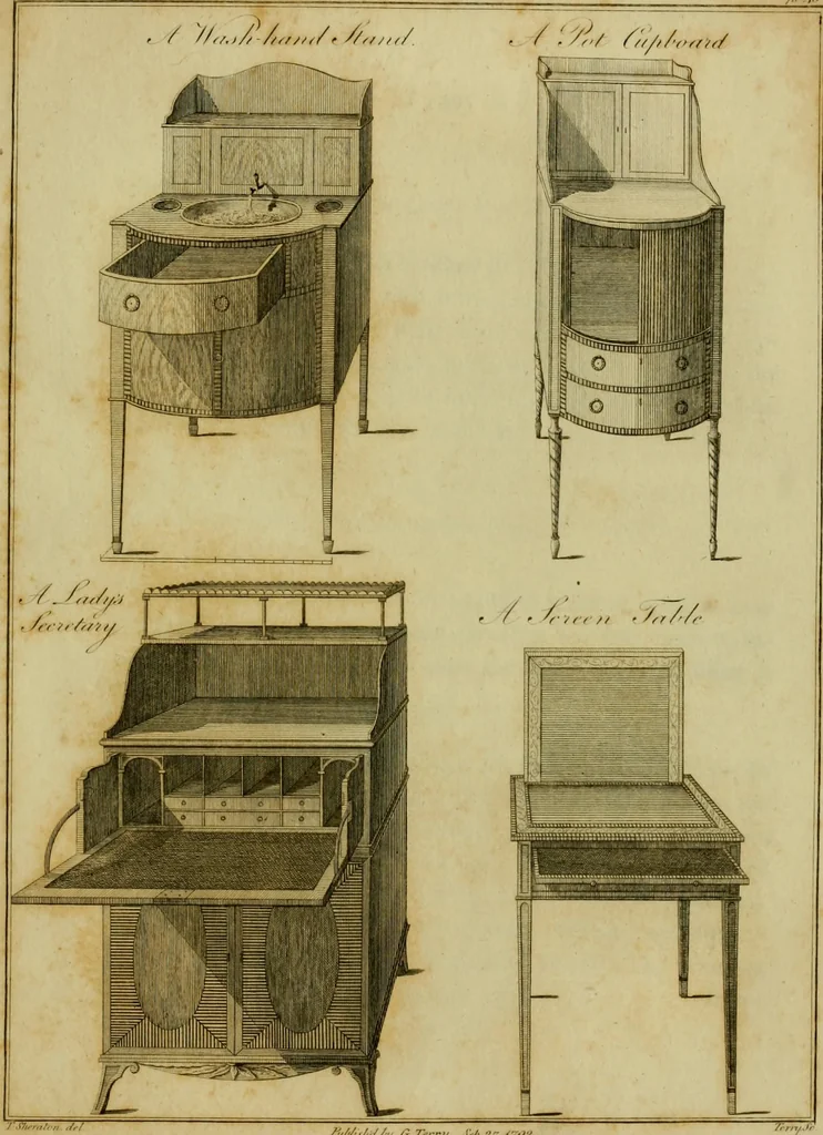 An illustration from The cabinet-maker and upholsterer's drawing-book : in four parts, 1802, leaf 460