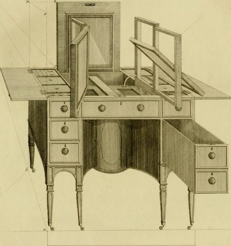 An illustration from The cabinet-maker and upholsterer's drawing-book : in four parts, 1802, leaf 467