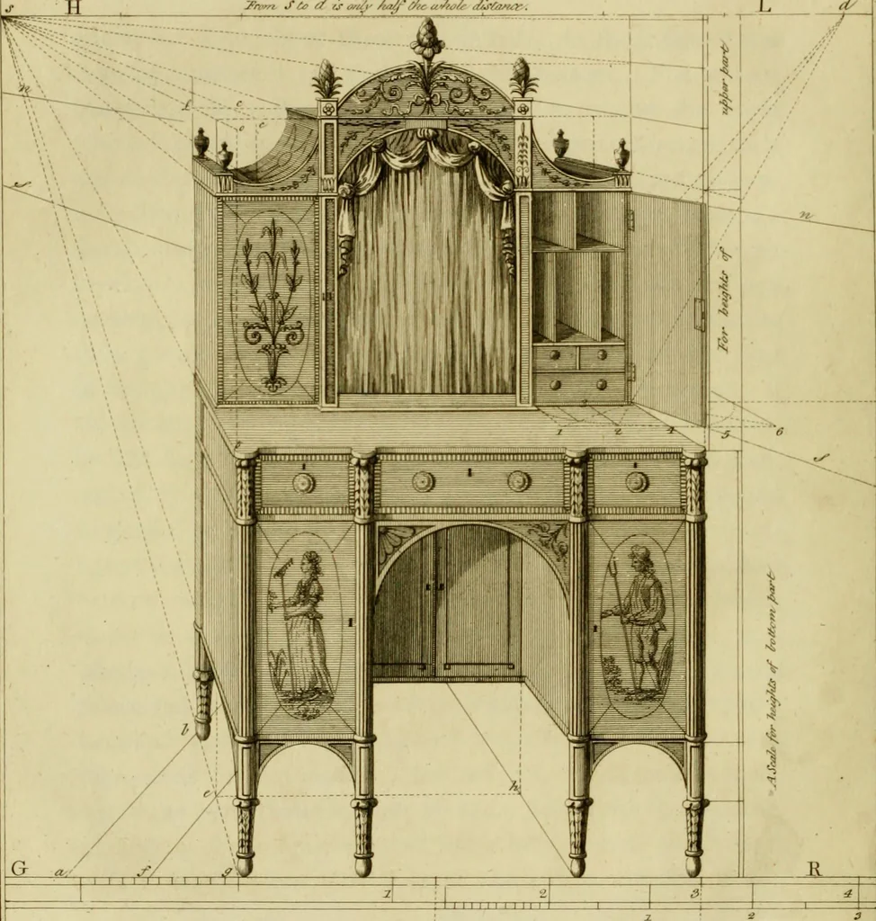 An illustration from The cabinet-maker and upholsterer's drawing-book : in four parts, 1802, leaf 477
