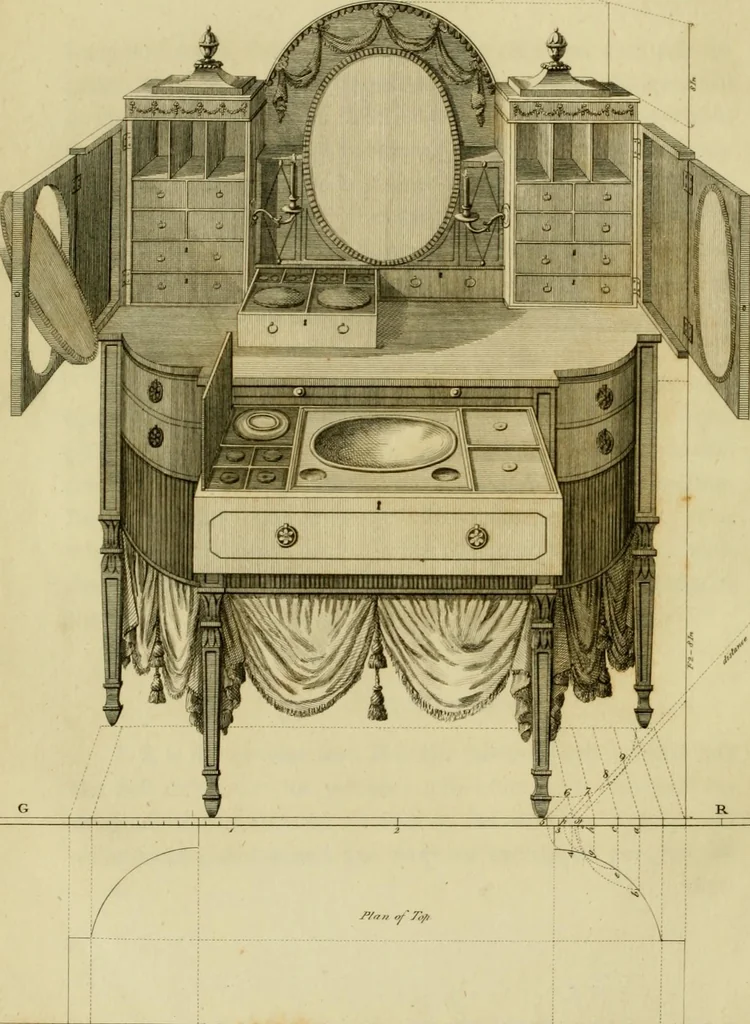 An illustration from The cabinet-maker and upholsterer's drawing-book : in four parts, 1802, leaf 481