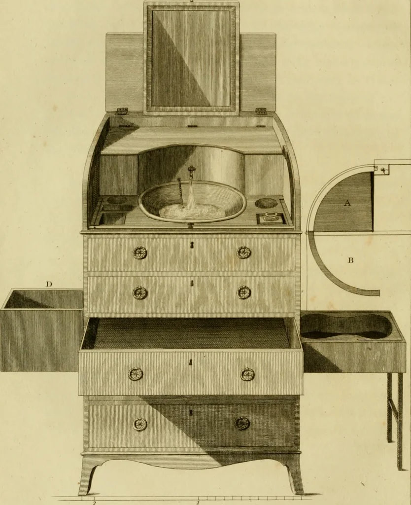 An illustration from The cabinet-maker and upholsterer's drawing-book : in four parts, 1802, leaf 495