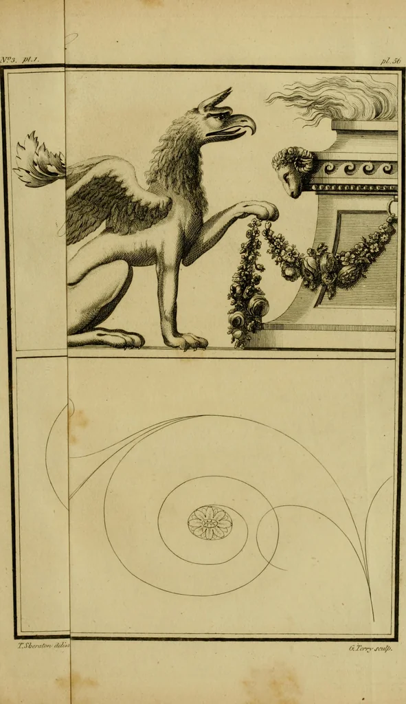 An illustration from The cabinet-maker and upholsterer's drawing-book : in four parts, 1802, leaf 522