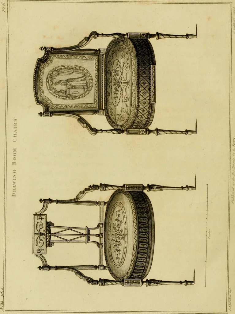 An illustration from The cabinet-maker and upholsterer's drawing-book : in four parts, 1802, leaf 571