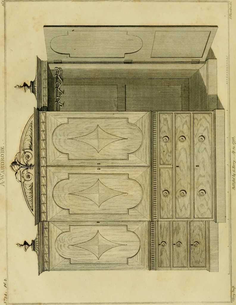 An illustration from The cabinet-maker and upholsterer's drawing-book : in four parts, 1802, leaf 577