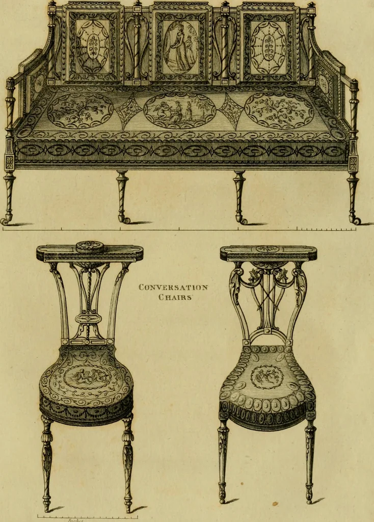 An illustration from The cabinet-maker and upholsterer's drawing-book : in four parts, 1802, leaf 584