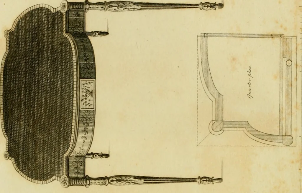 An illustration from The cabinet-maker and upholsterer's drawing-book : in four parts, 1802, leaf 587