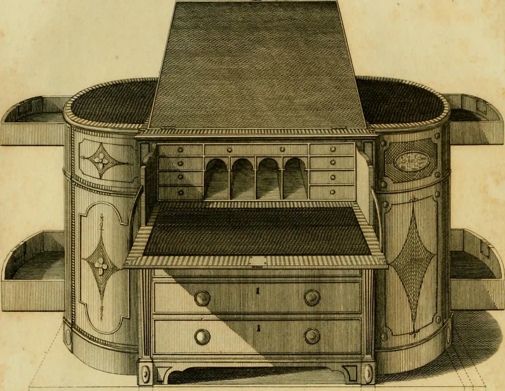 An illustration from The cabinet-maker and upholsterer's drawing-book : in four parts, 1802, leaf 589