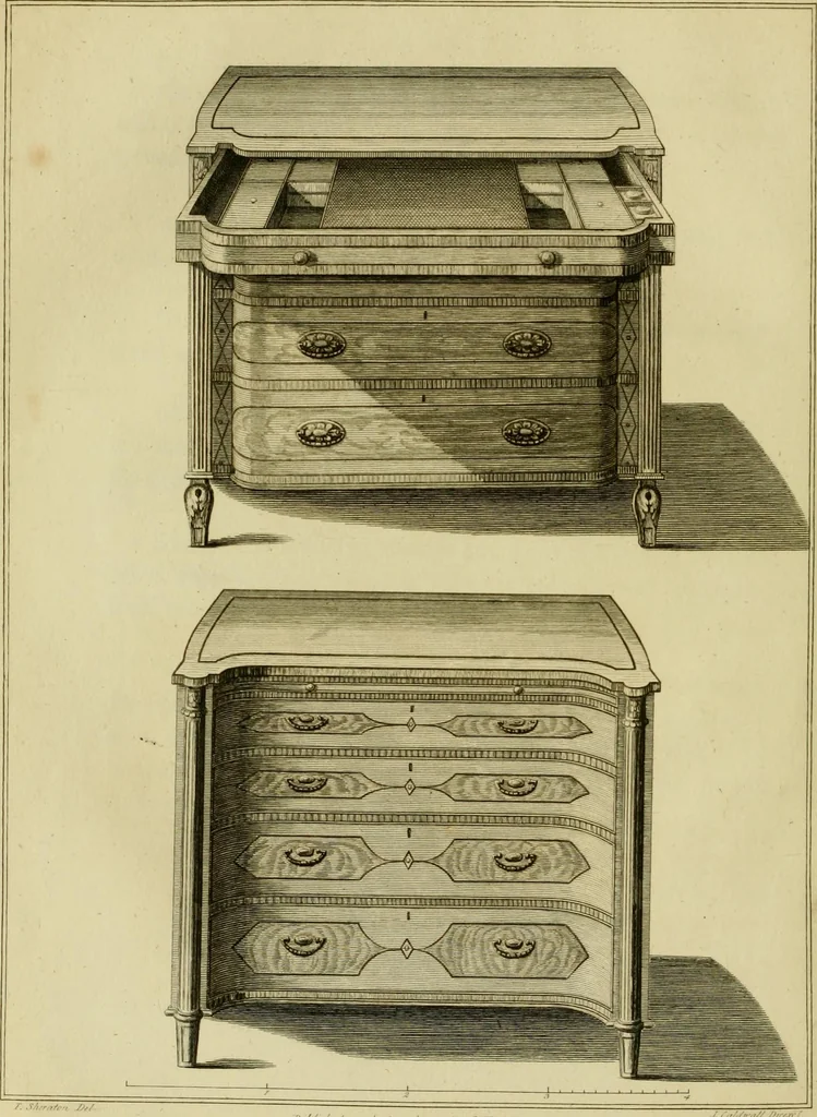 An illustration from The cabinet-maker and upholsterer's drawing-book : in four parts, 1802, leaf 601