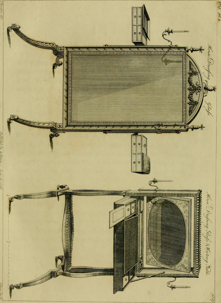 An illustration from The cabinet-maker and upholsterer's drawing-book : in four parts, 1802, leaf 606