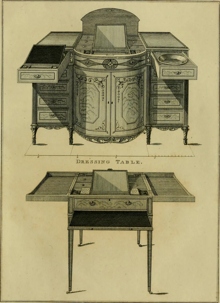 An illustration from The cabinet-maker and upholsterer's drawing-book : in four parts, 1802, leaf 628