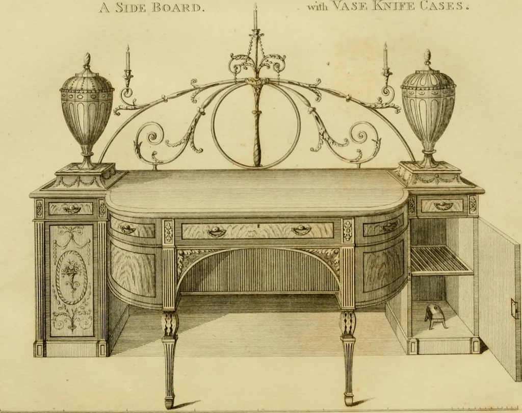 An illustration from The cabinet-maker and upholsterer's drawing-book : in four parts, 1802, leaf 631