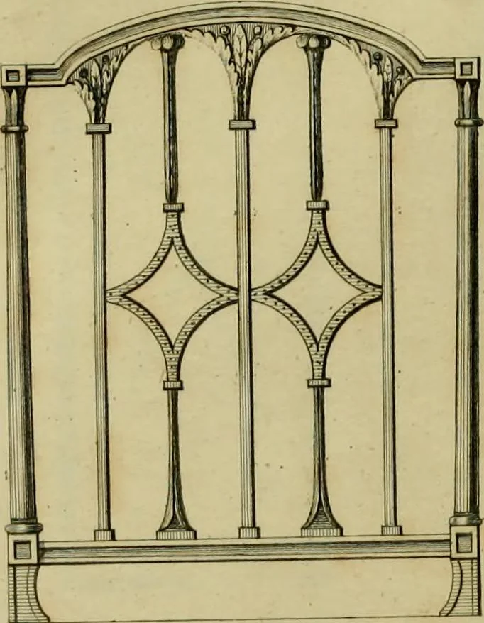 An illustration from The cabinet-maker and upholsterer's drawing-book : in four parts, 1802, leaf 646
