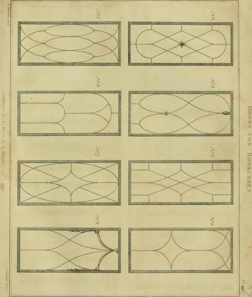 An illustration from The cabinet-maker and upholsterer's drawing-book : in four parts, 1802, leaf 648