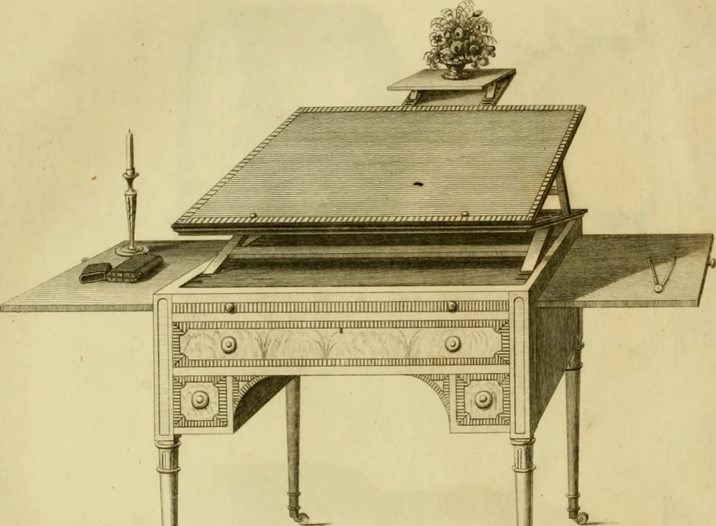 An illustration from The cabinet-maker and upholsterer's drawing-book : in four parts, 1802, leaf 657