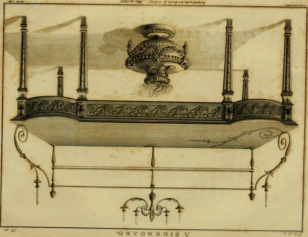 An illustration from The cabinet-maker and upholsterer's drawing-book : in four parts, 1802, leaf 670