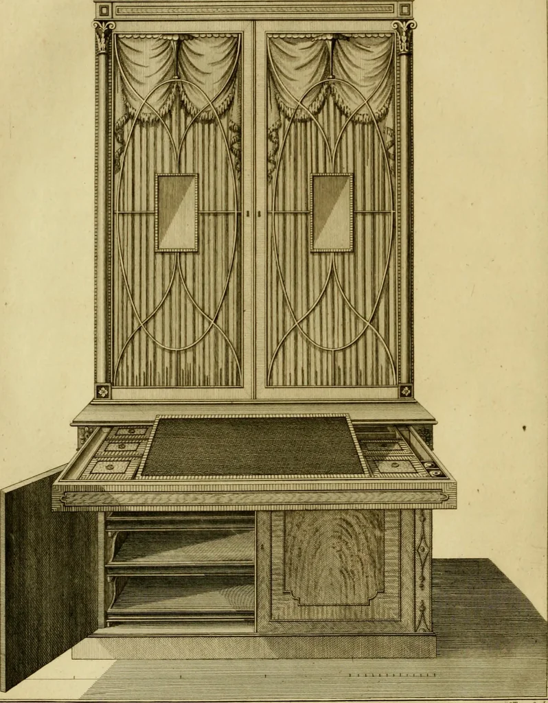 An illustration from The cabinet-maker and upholsterer's drawing-book : in four parts, 1802, leaf 673