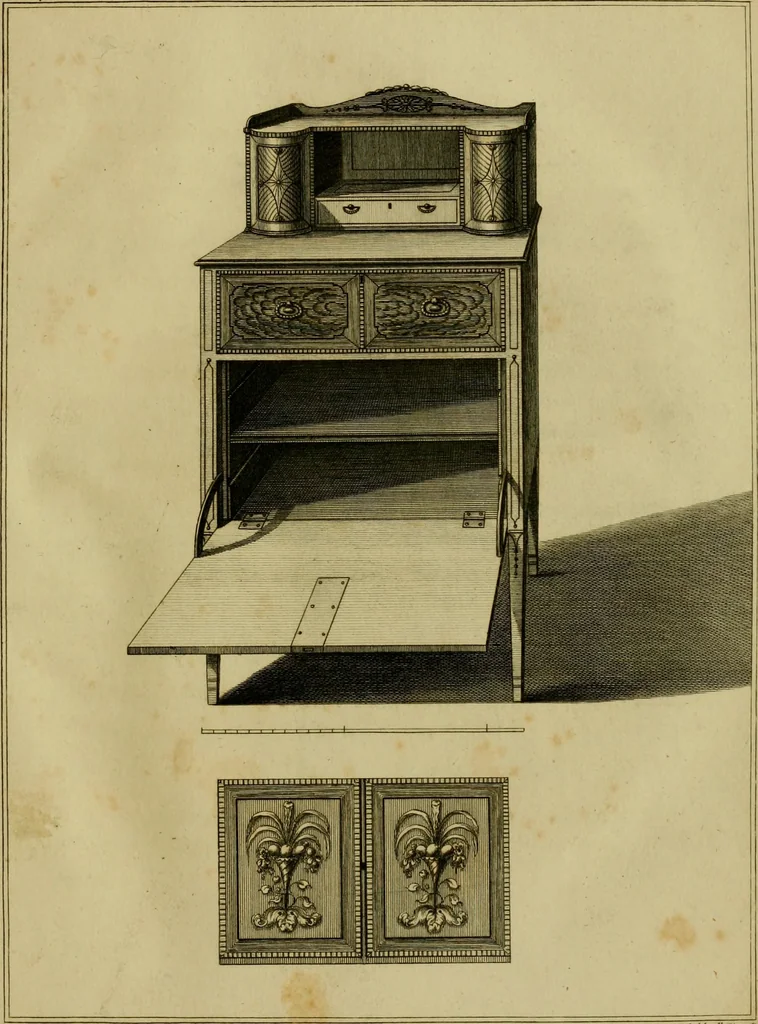 An illustration from The cabinet-maker and upholsterer's drawing-book : in four parts, 1802, leaf 688