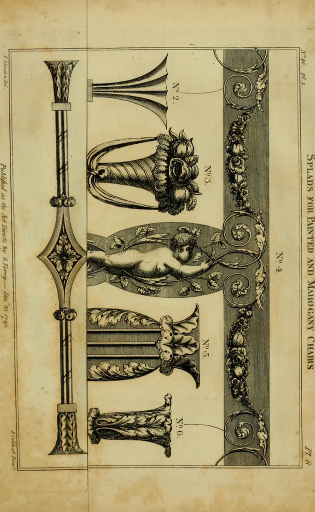 An illustration from The cabinet-maker and upholsterer's drawing-book : in four parts, 1802, leaf 724