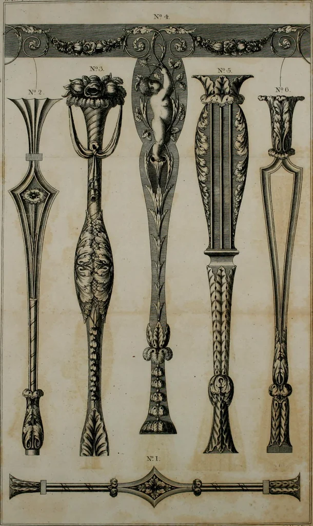 An illustration from The cabinet-maker and upholsterer's drawing-book : in four parts, 1802, leaf 725